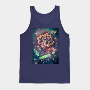 Hydrangea cyanotype Tank Top